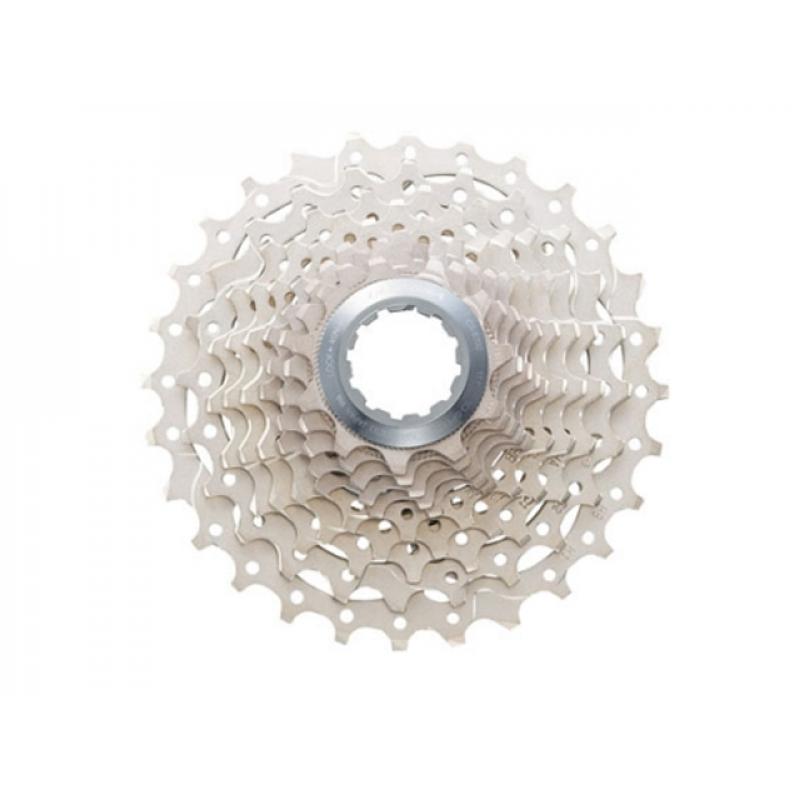 SHIMANO | Cassette ULTEGRA 6700 10v - Cassette de piñones HG de 10 velocidades. Soporte de piñones de aluminio con anillo de bloqueo de aleación para reducir la tensión del cambio. Mejor rendimiento
