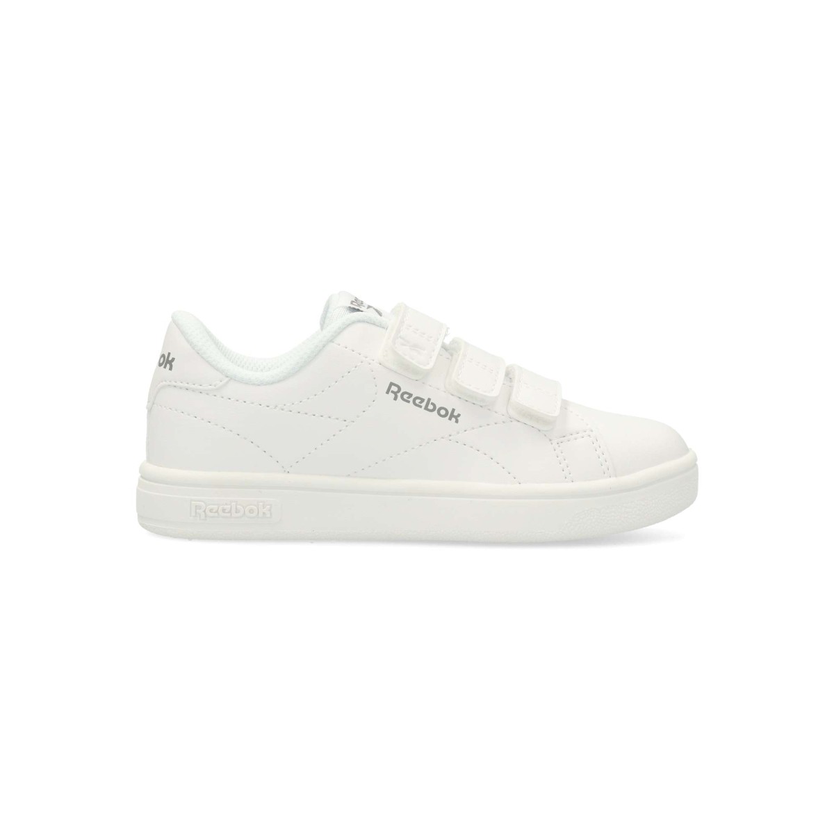 Reebok - Zapatillas deportivas Court Clean Hook & Loop para mujer, estilo casual con cierre adherente, fabricadas en piel sintética y suela de caucho resistente, plantilla acolchada