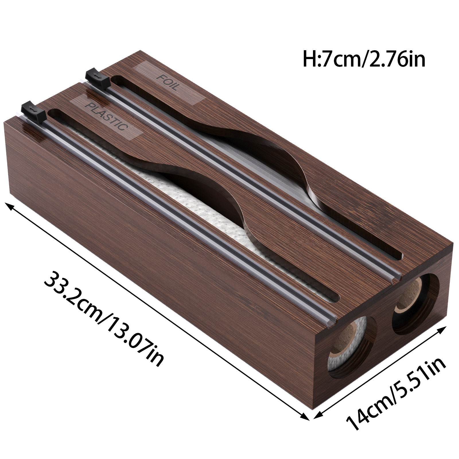 Dispensador con cortador, caja de almacenamiento de cocina
