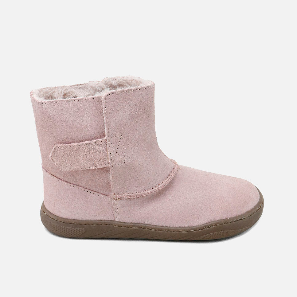 Botas barefoot  piel velour maquillaje forro pelo Elisoft | Eli 1957