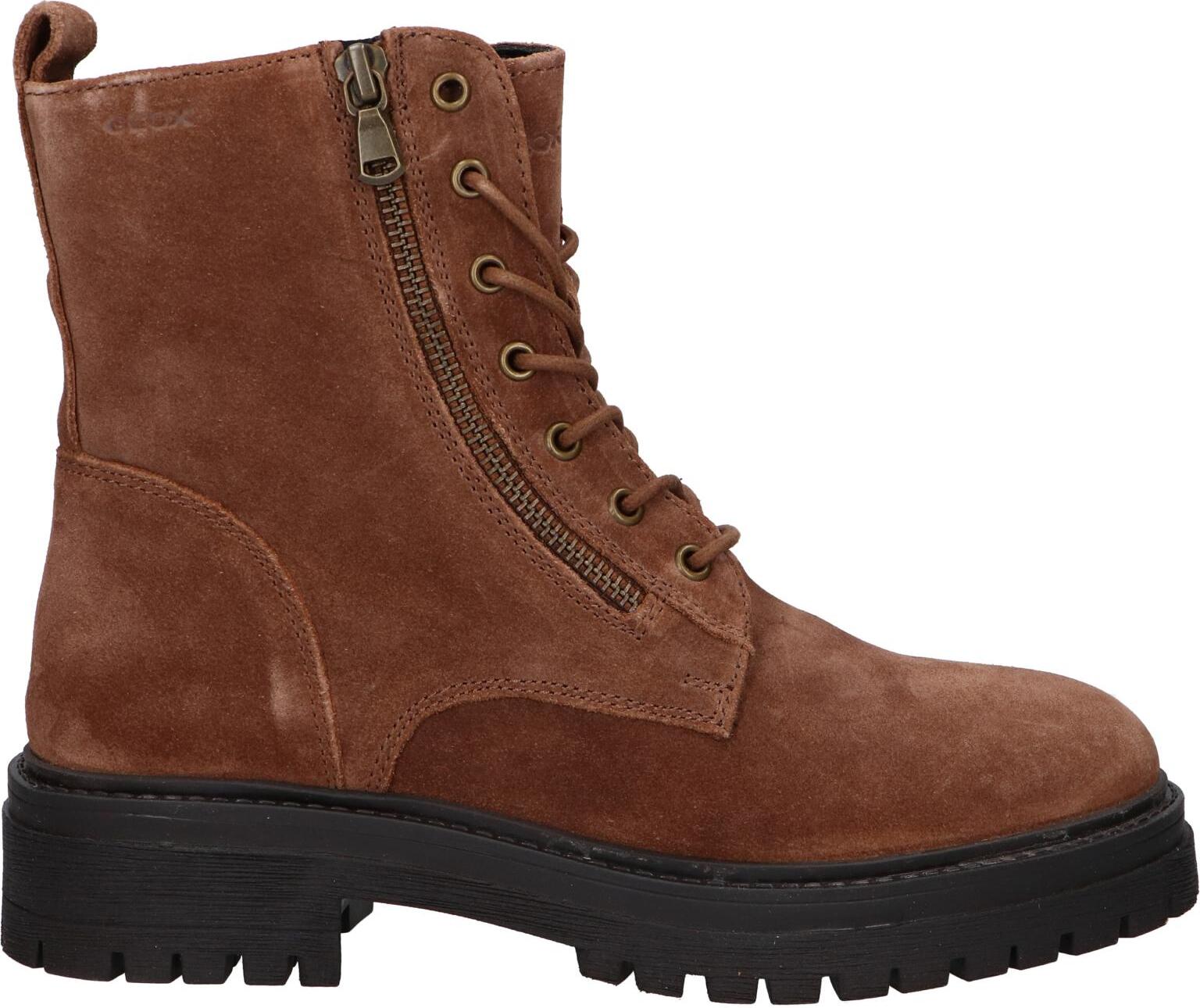 Geox D16HRF 00023 D IRIDEA C0013 Brown Women's and Girl's Boots, cushioned insole, non-slip flexible sole, perfect for autumn/winter, stylish girl winter boots.