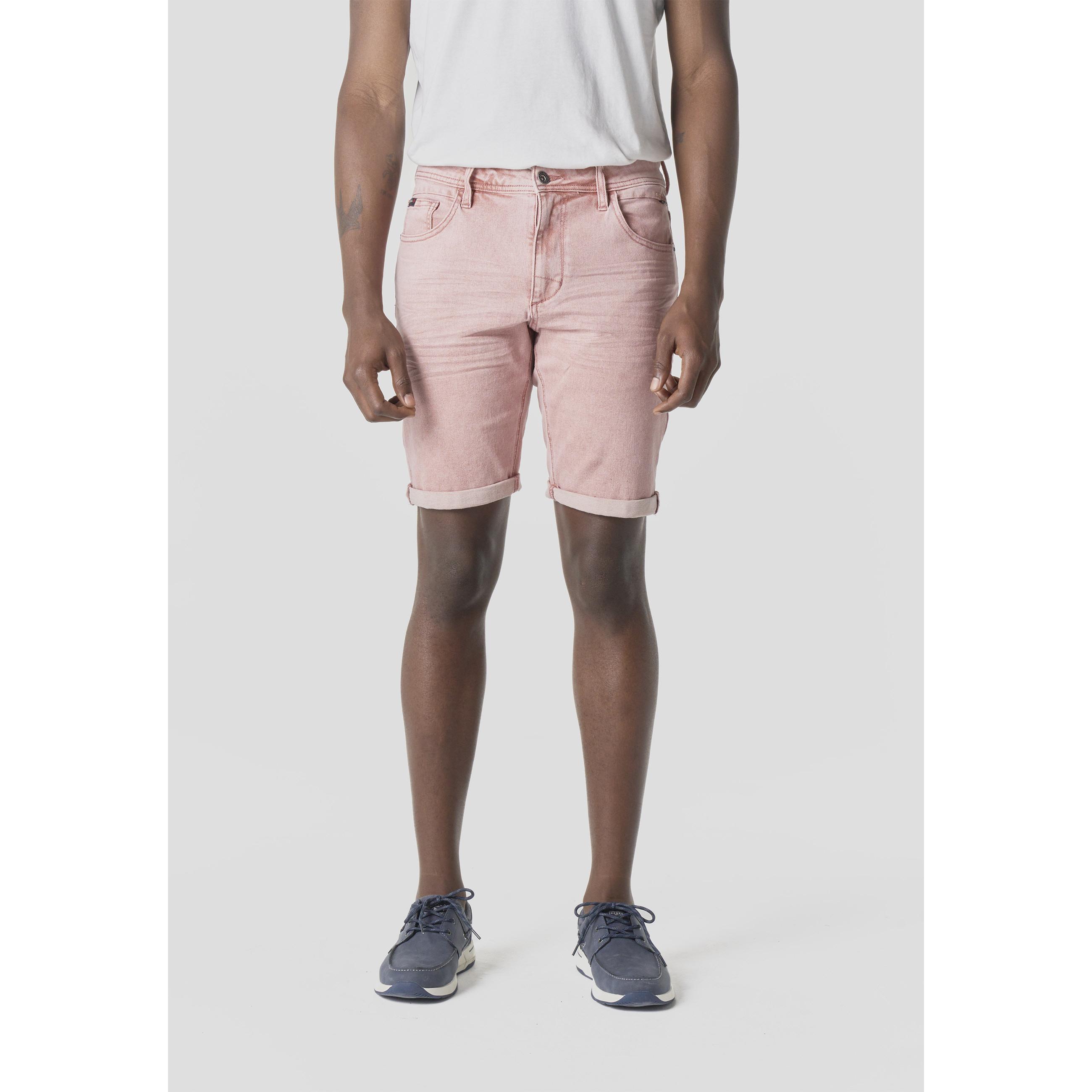 Koroshi - Bermuda jeans hombre de algodón y lyocell con elastano, corte regular y tacto suave para verano