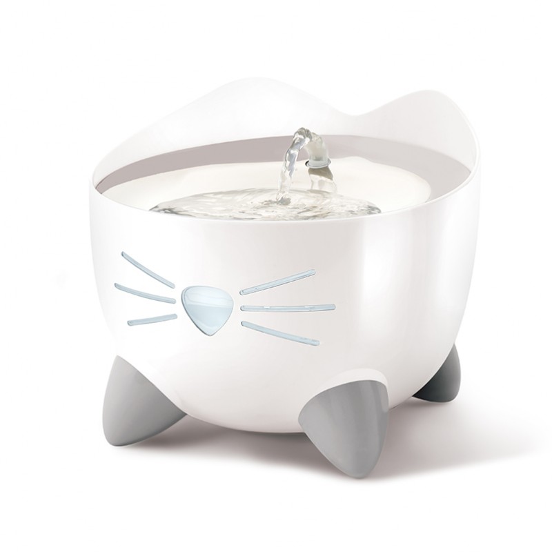 Catit PIXI Fuente Acero Inoxidable Blanca, 2,5L - ref. 43720