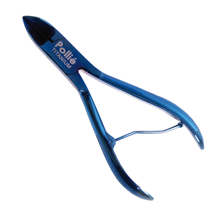 Pollié Corta Uñas Manicura 10cm. Azul Titanio