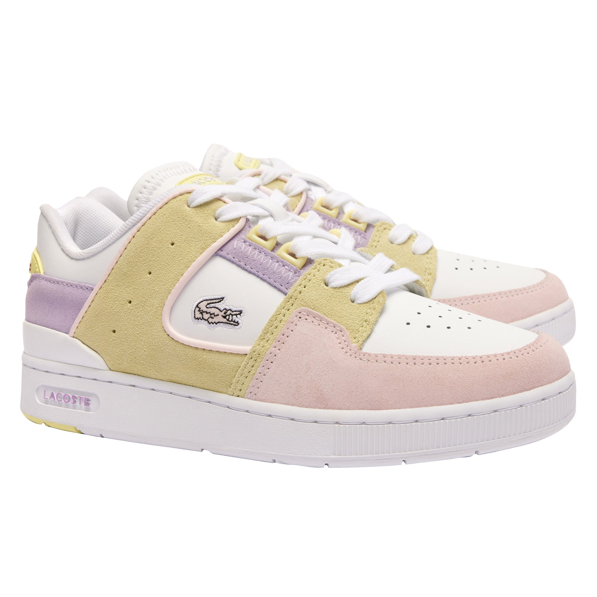 LACOSTE zapatillas mujer - COURT CAGE PASTEL PACK, deportivas, ante, multicolor COURT CAGE 124 1 SFA