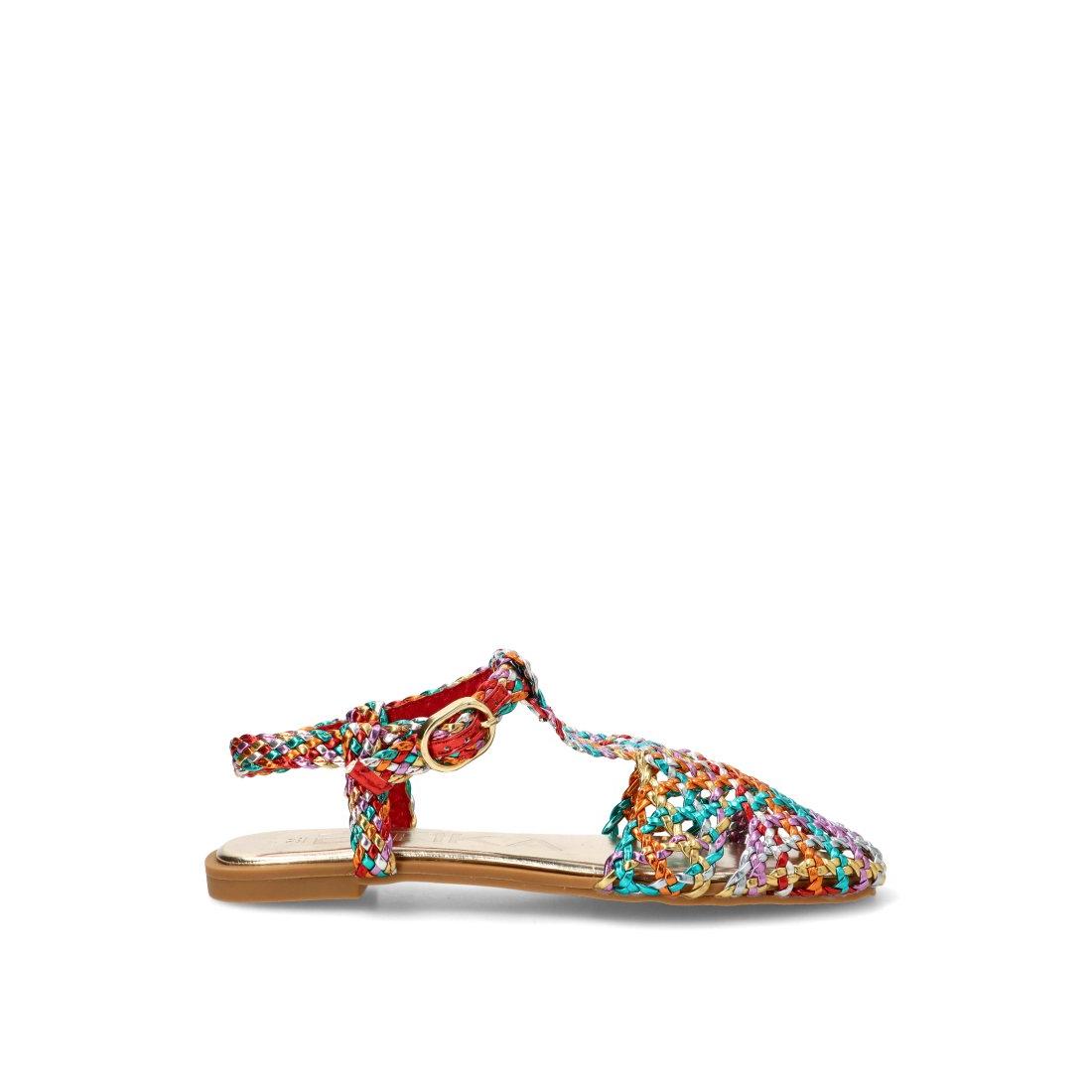 BAILARINAS TRENZADAS MYKKINA 10132, ETIKA MUJER, MULTICOLOR