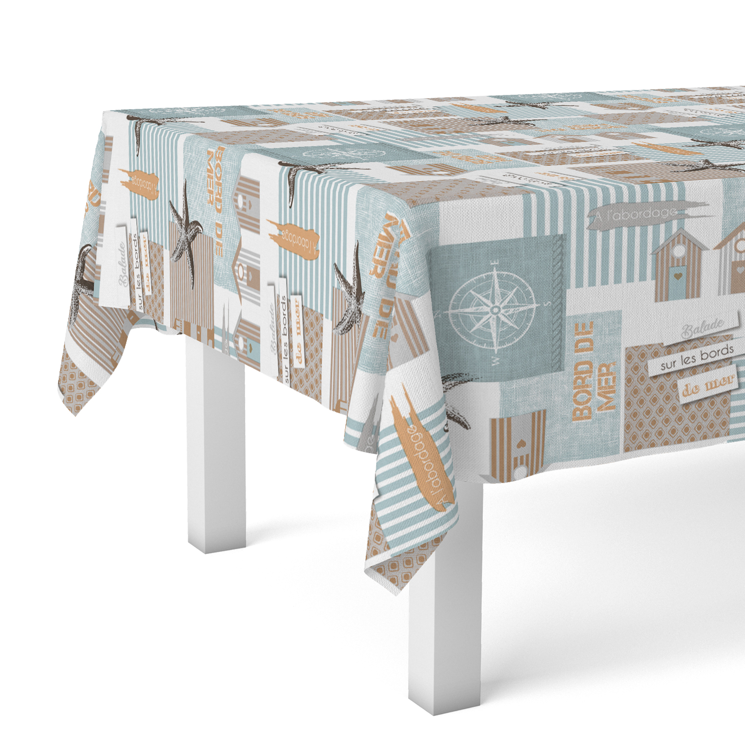 Valentia Home Mantel Hule STAR | Mantel Estampado Antimanchas | Mantel Repelente de Agua | Mantel Protección Mesa | Mantel al Corte para Comedor o Cocina | Varios tamaños | Mantel Rectangular y Redondo al Corte