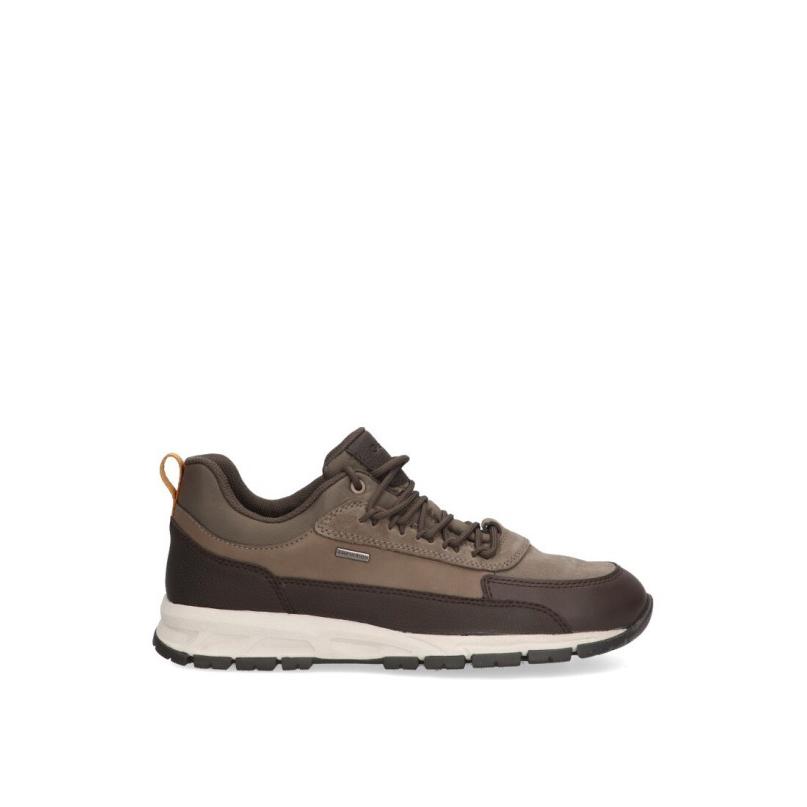 Zapatillas Casual Geox - Hombre - Suela Plana - Modelo U260mb-0fe22 - Color Marron