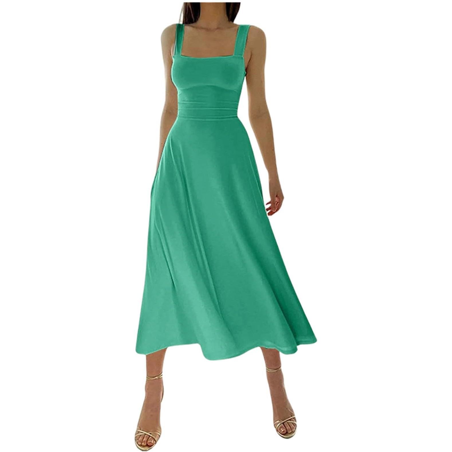 TK Novedad para 2024 Vestido Maxi de Verano para Mujer Sin Mangas