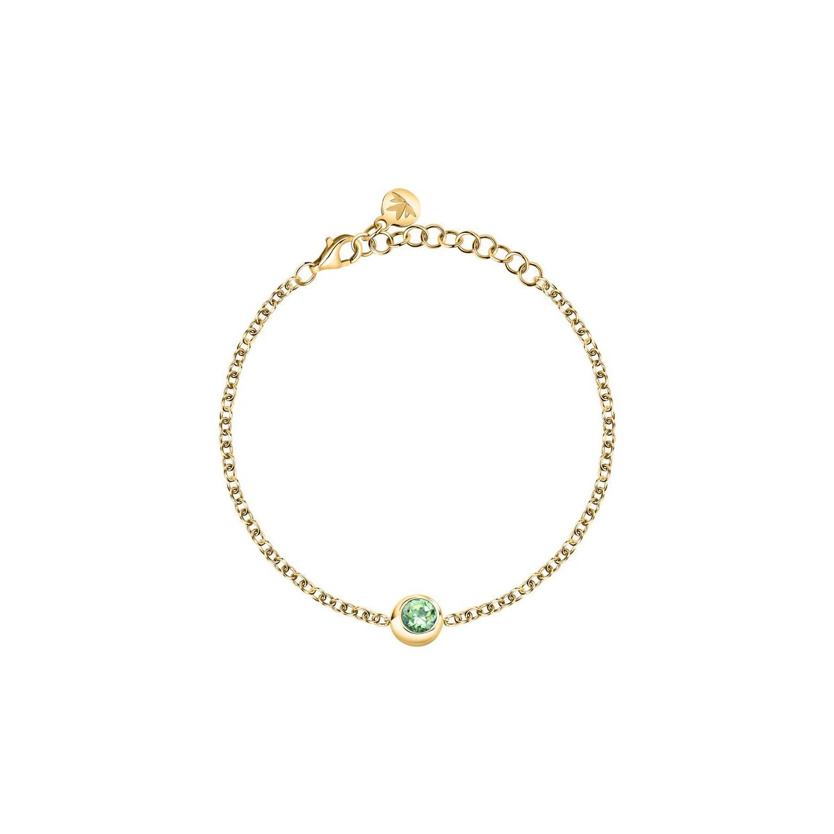 Morellato Anillo Mujer Semipreziose Br 925 Yg 16+3cm Peridot De Plata Negro Talla Europea  Talla España  Saxn13