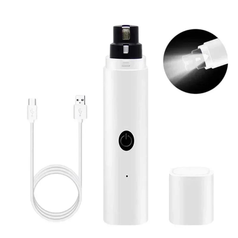 TK Nuevos Cortauñas Eléctricos Para Perros Recargables USB Con Luz LED Silenciosos Para Gatos Y Mascotas Suministros De Peluquería De Paws