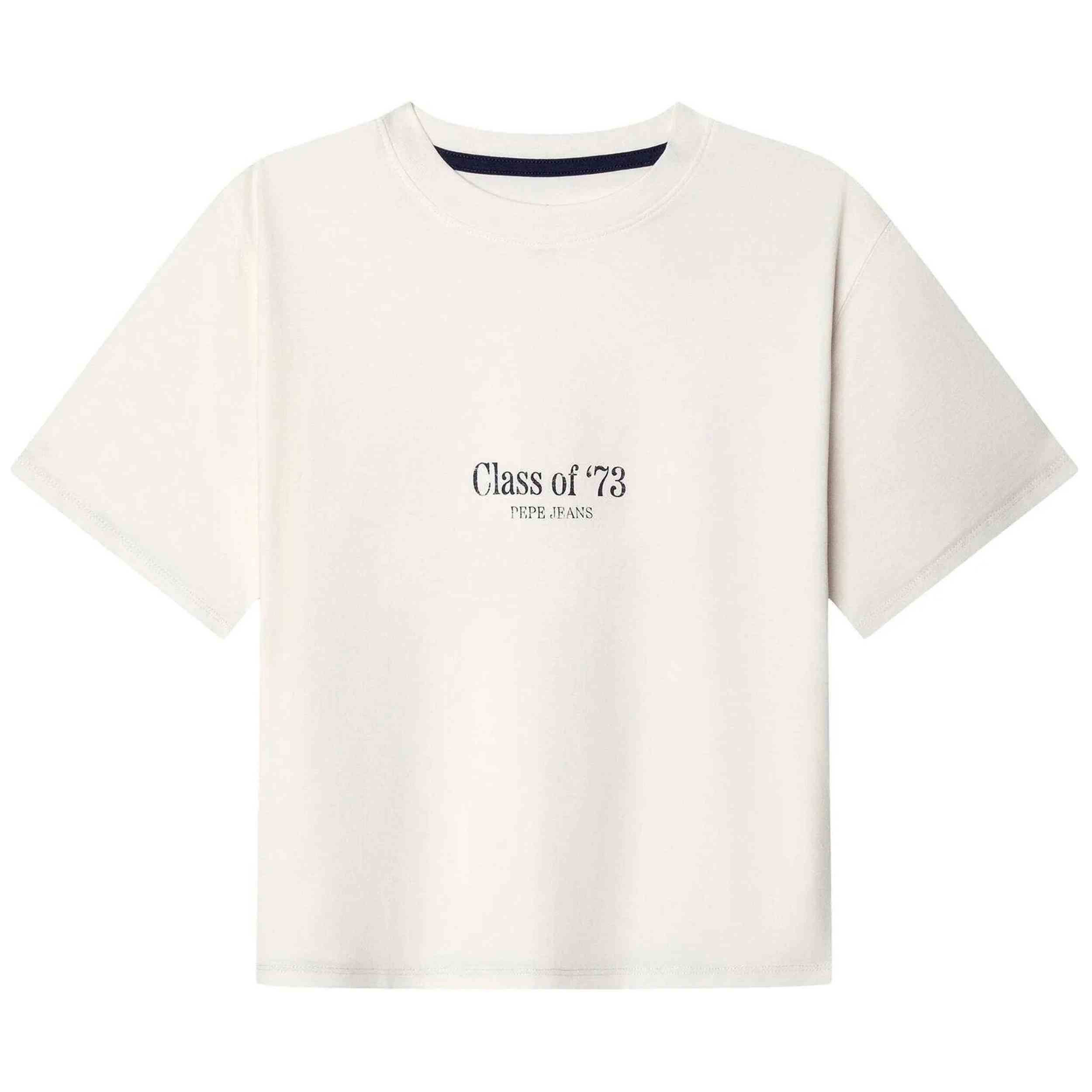 Camiseta De Manga Corta Pepe Jeans modelo PB5000169-808 para Niños en color Blanco