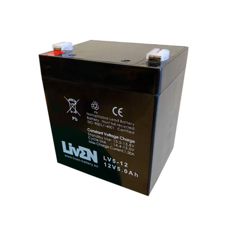 Batería Plomo LIVEN LV5-12 F2 12V 5Ah