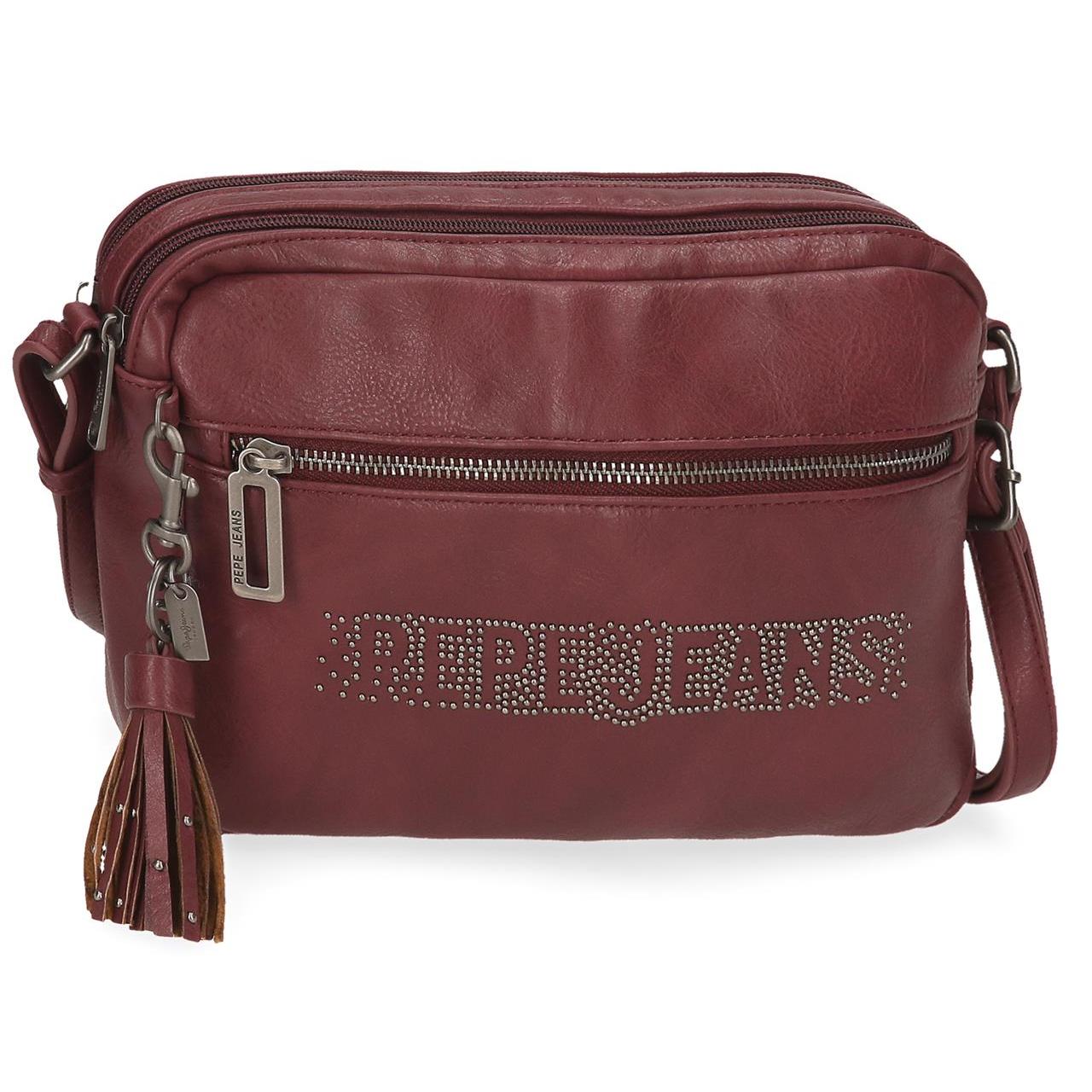 Bolso Bandolera Pepe Jeans Bera 18x25 cm con Compartimentos Múltiples - Estilo Urbano y Funcional