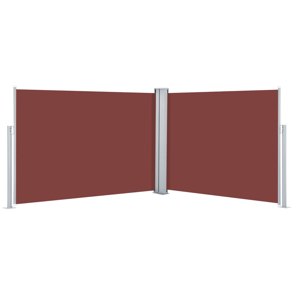 vidaXL Toldo lateral retráctil 120x1000 cm Color Negro, Crema, Antracita