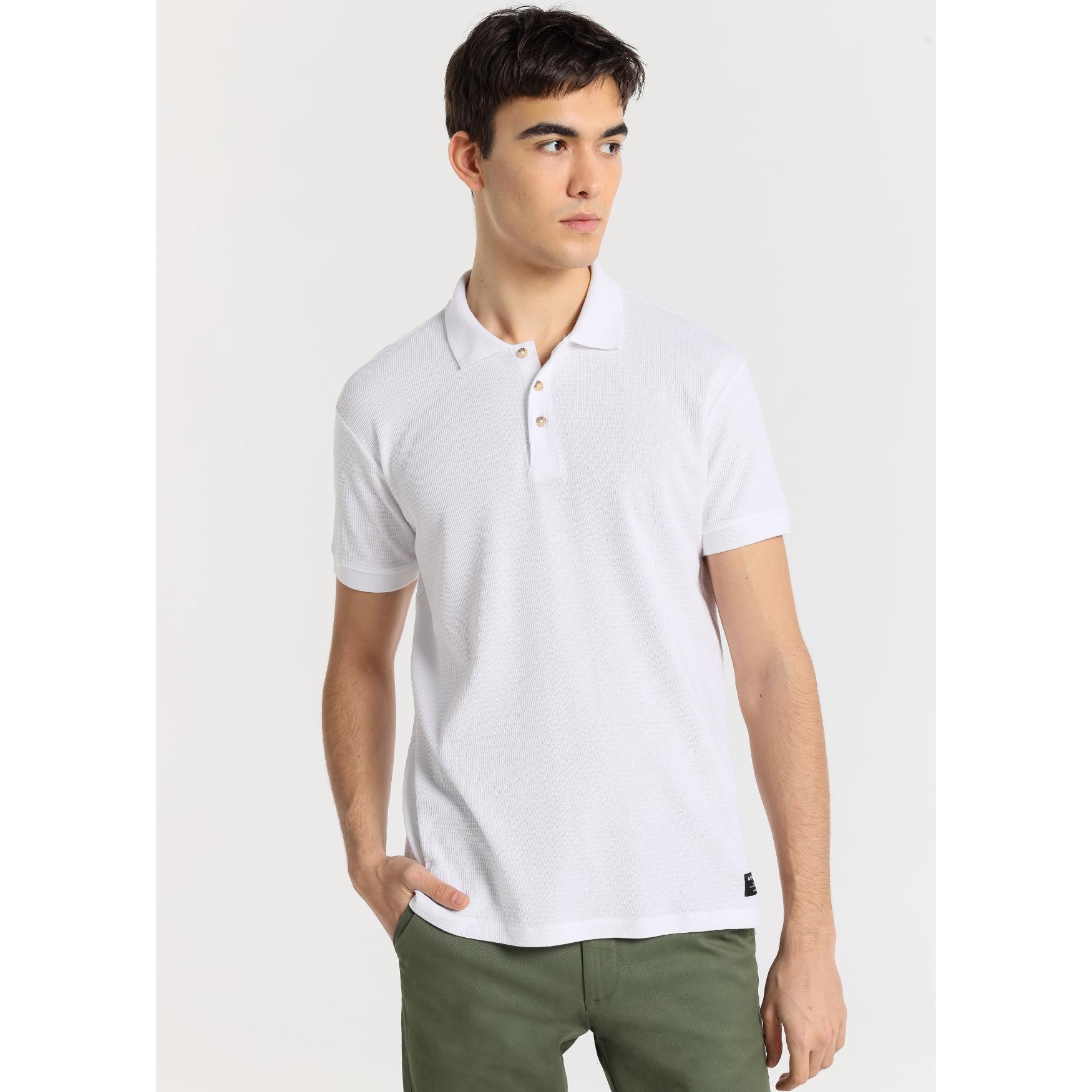 BENDORFF - Polo Jacquard Blanco