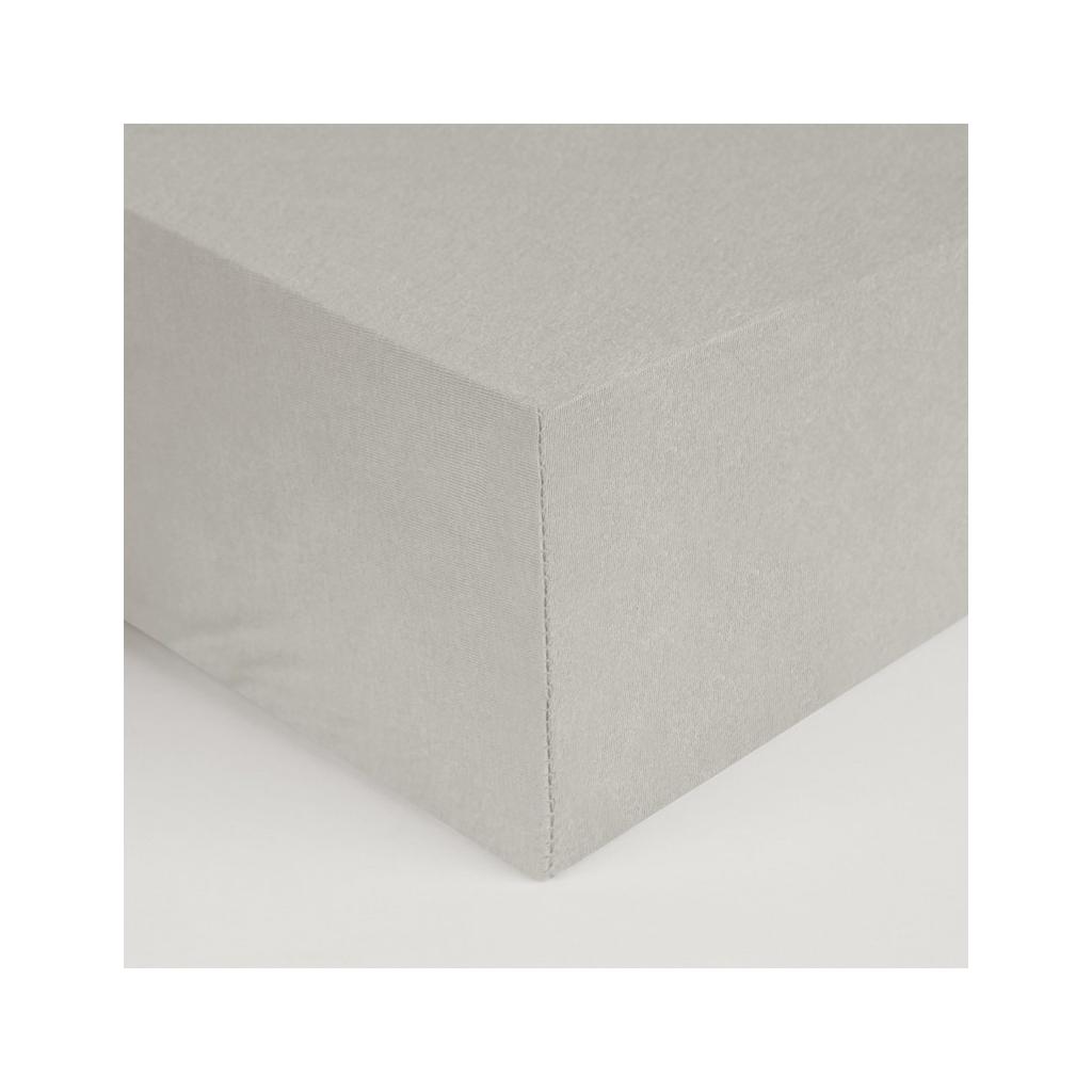 Sábana bajera de 180 Hilos, Color Gris, 100% Algodón Percal, Don Algodón