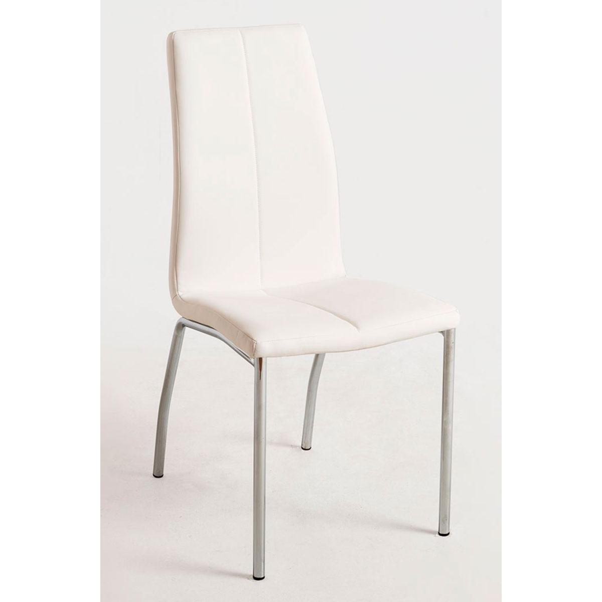 Regalos Miguel - Sillas Comedor - Silla Humi Polipiel - Blanco