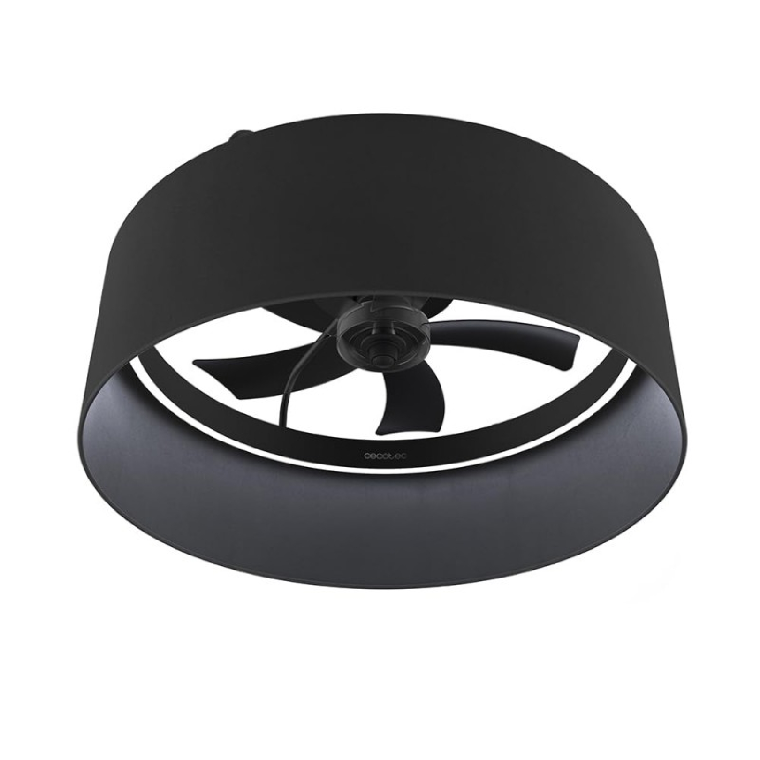 Cecotec Ventilador de Techo con Luz con Mando  LampAero 650 Black Design. Motor DC, 20W, LED de 45W