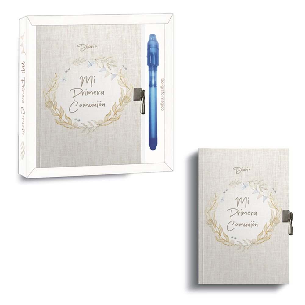 ARGUVAL DIARIO COMUNION NIÑO + BOLIGRAFO MAGICO 13X18 CM 90 PAGINAS COMUNION 2026 13x18x1 Cms.