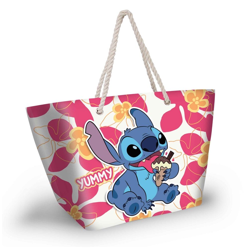 Bolsa Playa Ice Cream Stitch Disney 37x52x17cm.