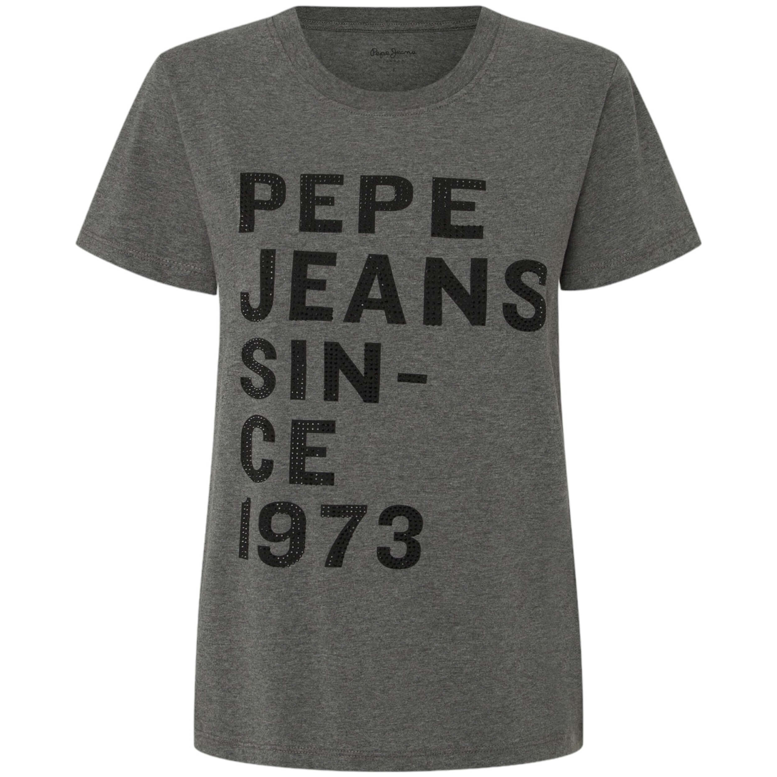 Camisetas De Manga Corta Pepe Jeans para Mujer en color Gris