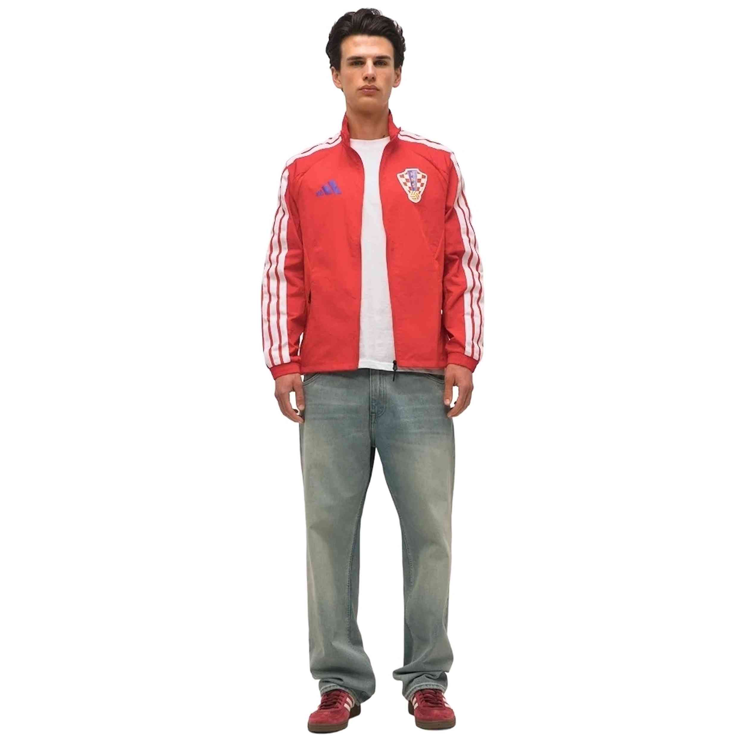 Chaqueta De Chandal Adidas modelo Croatia Home Anthem "Better Scarlet" para hombre y mujer en color Rojo
