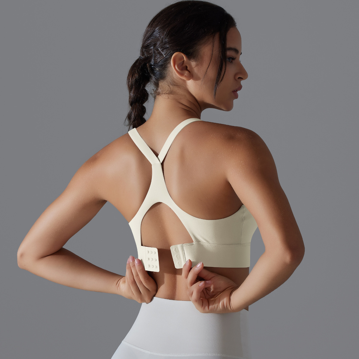 CA Sujeto Deportivo con espalda Descubierta para Mujer, ropa interior de entrenamiento con pala ajustable para correr, Fitness, Gimnasio, Bralette Acolchado, ropa Deportiva