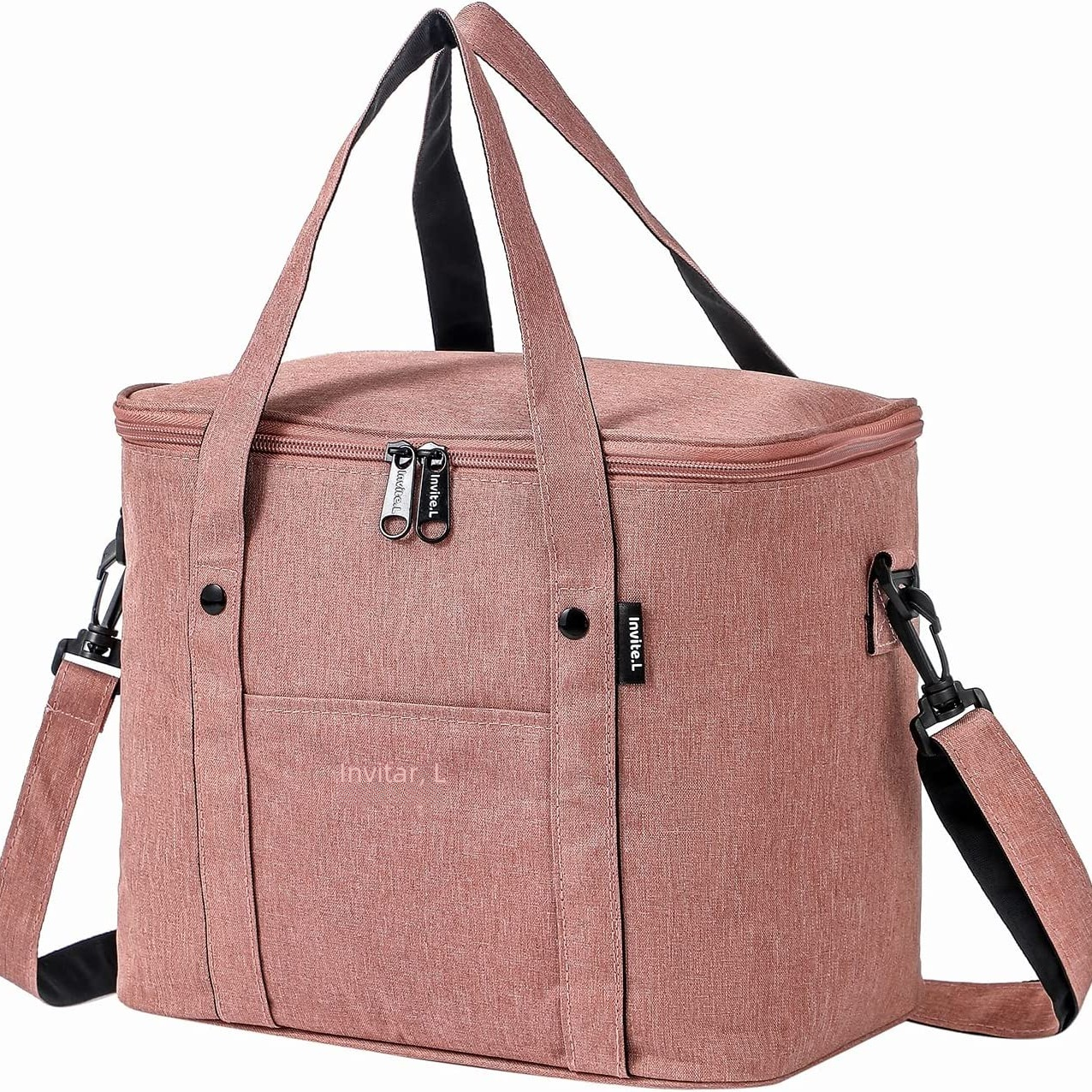 TK 1pc Insulated Lunch Bag For Men/Women,Reusable Large Cooler Box With Shoulder Strap Camping Picnic Bag For Teenagers And Workers