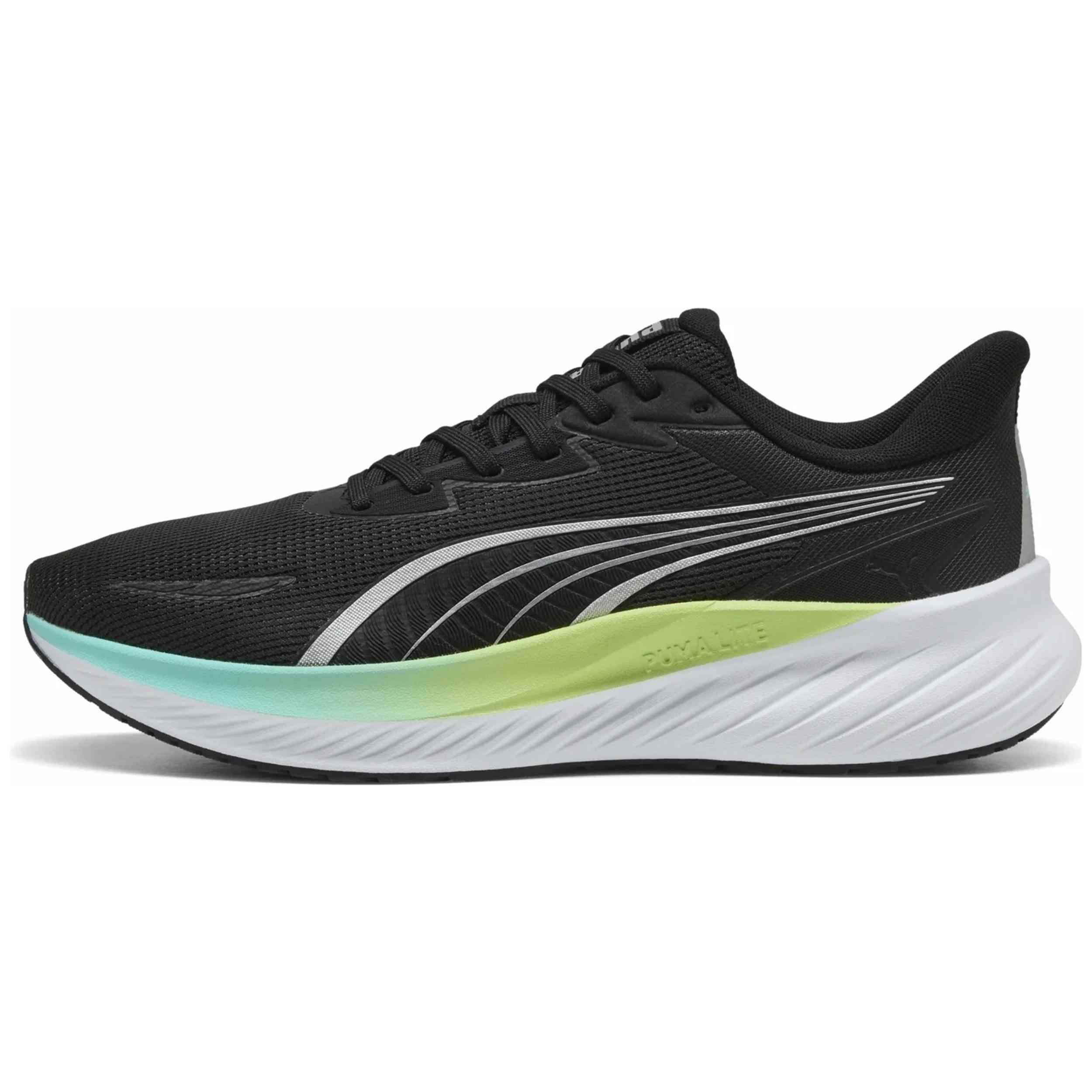 Zapatillas De Running Puma modelo Pounce Lite 2 "PUMA Black-Intense Mint-Sunny Lime" para hombre y mujer en color Negro