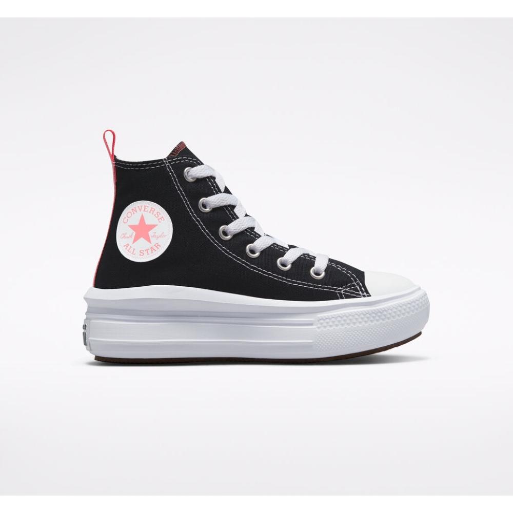 CONVERSE 271716C CTAS MOVE HI BLACK/PINK SALT/WHITE CHUCK TAYLOR ALL STAR MOVE