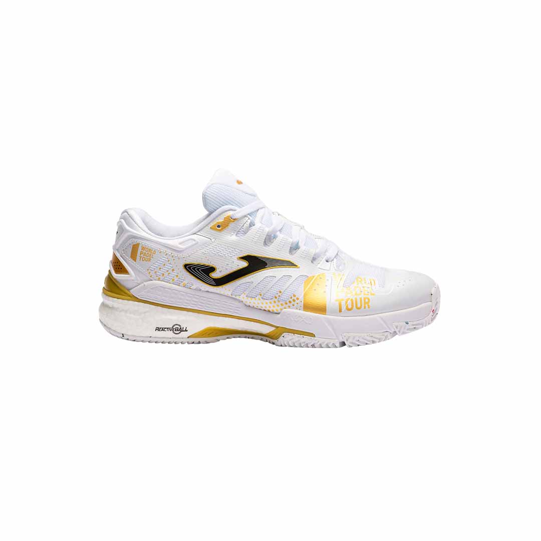 Zapatillas de pádel Joma Slam 2232 World Padel Tour Hombre Blanco Oro