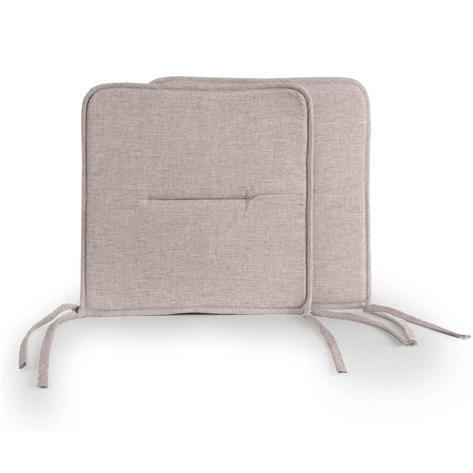 C.A | Cojines para Silla 🪑 | 36×36×3 cm | Ultra Cómodos y Suaves | Tejido de Lino Premium | Acolchados y Lavables | Interior/Exterior
