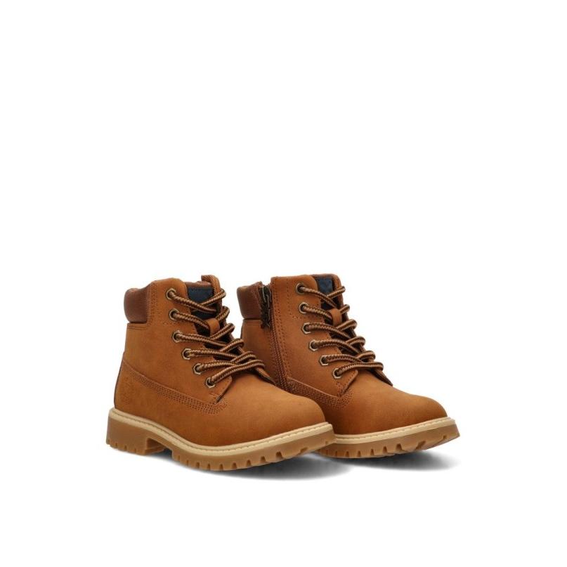 Botin Xti Kids - Niño - Suela Plana - Modelo 154027 - Color Cuero