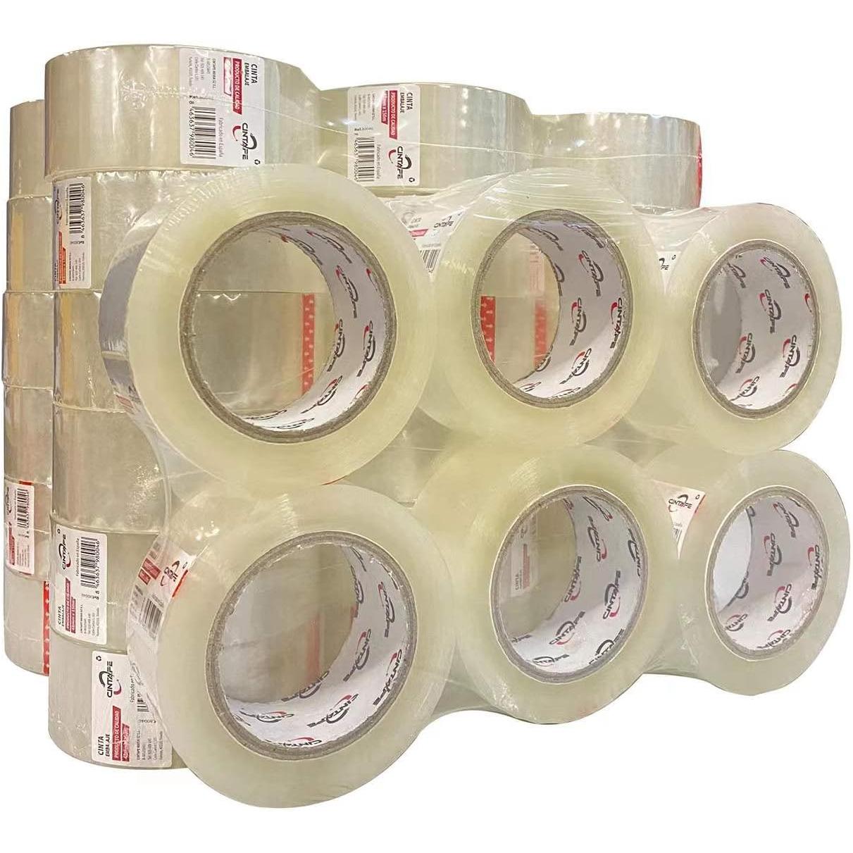 C.A | Cinta Adhesiva de Embalaje Transparente  | Precinto Resistente | Pack 6 Rollos | Uso para Cajas y Envíos