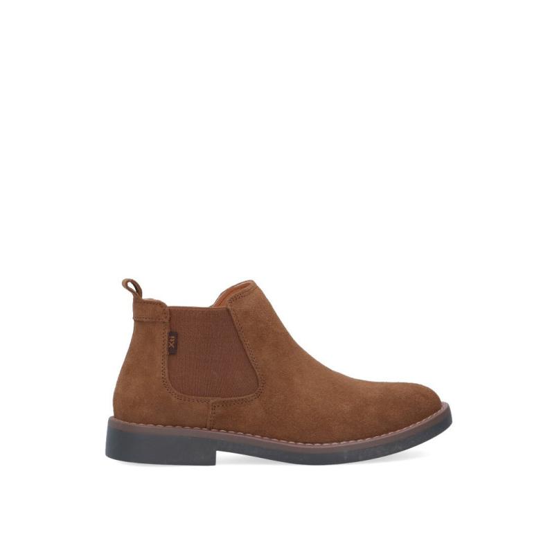 Botin Xti - Hombre - Suela Plana - Modelo 140354 - Color Camel