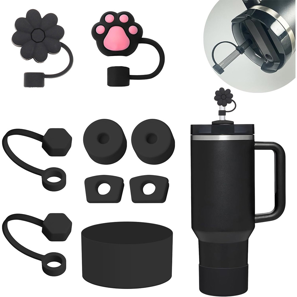 CA Juego De Accesorios Para Stanley 9 Piezas With 6 Tapones Antidesborde De Silicona Y 2 Tapones Para Tiras De 9-10 Mm