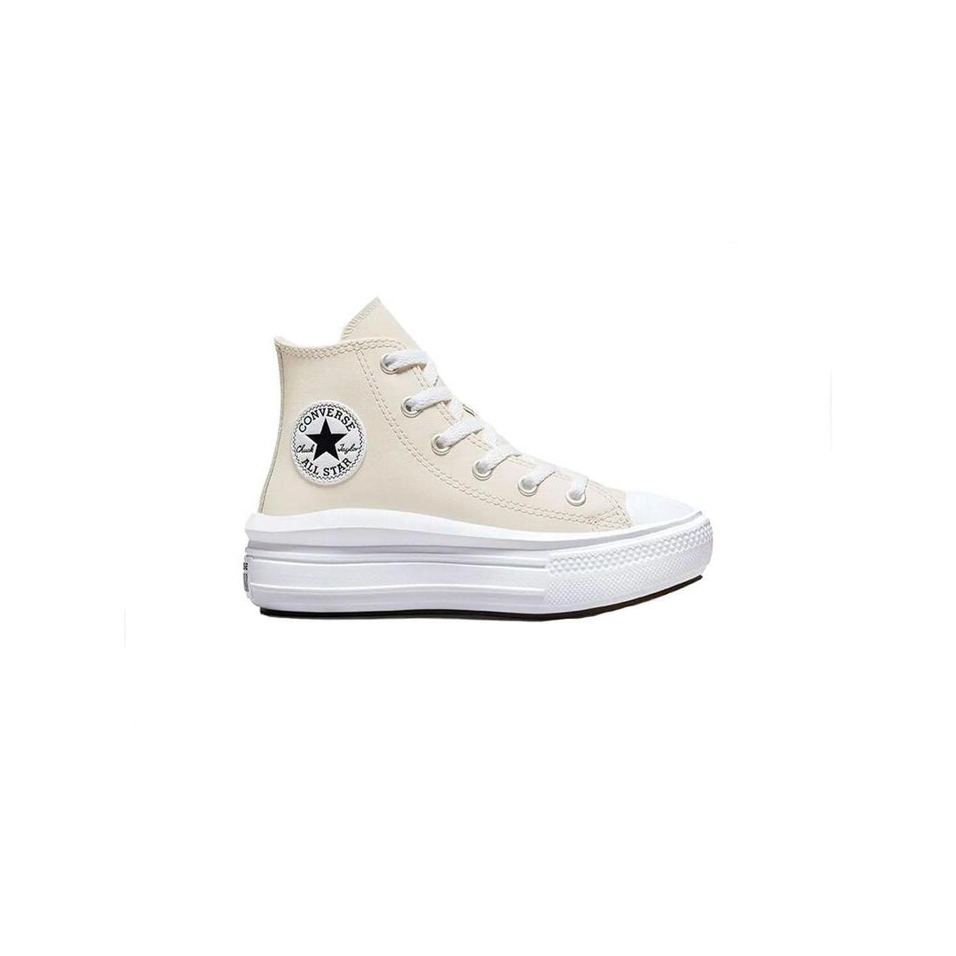 Zapatilla Niña Converse Move Hi Piel Beige