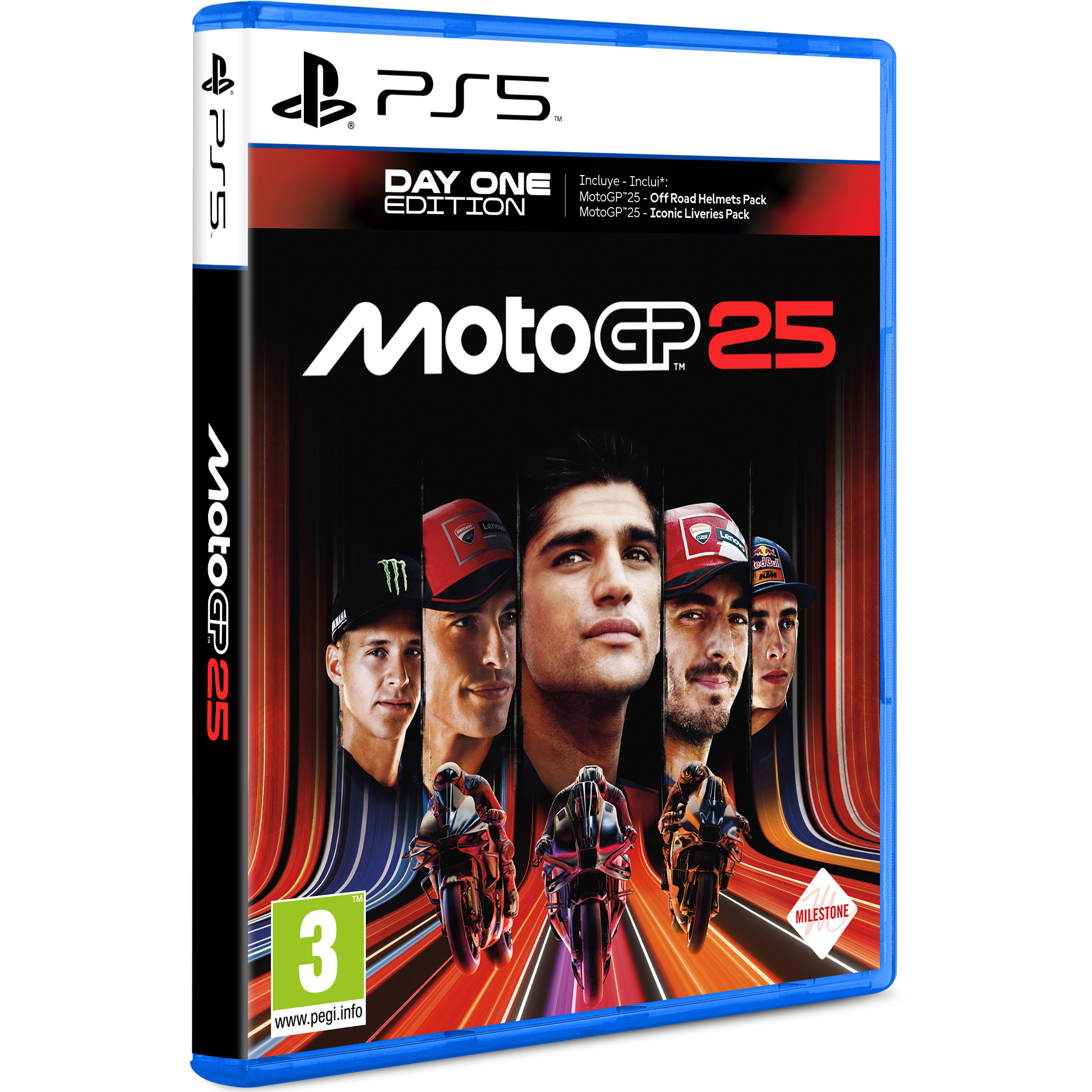 MOTOGP 25 PS5 PLAYSTATION 5 JUEGO FÍSICO O SWITCH CAJA CON CÓDIGO DIGITAL VERSIÓN ESPAÑOLA GARANTÍA EUROPEA EUROPEA