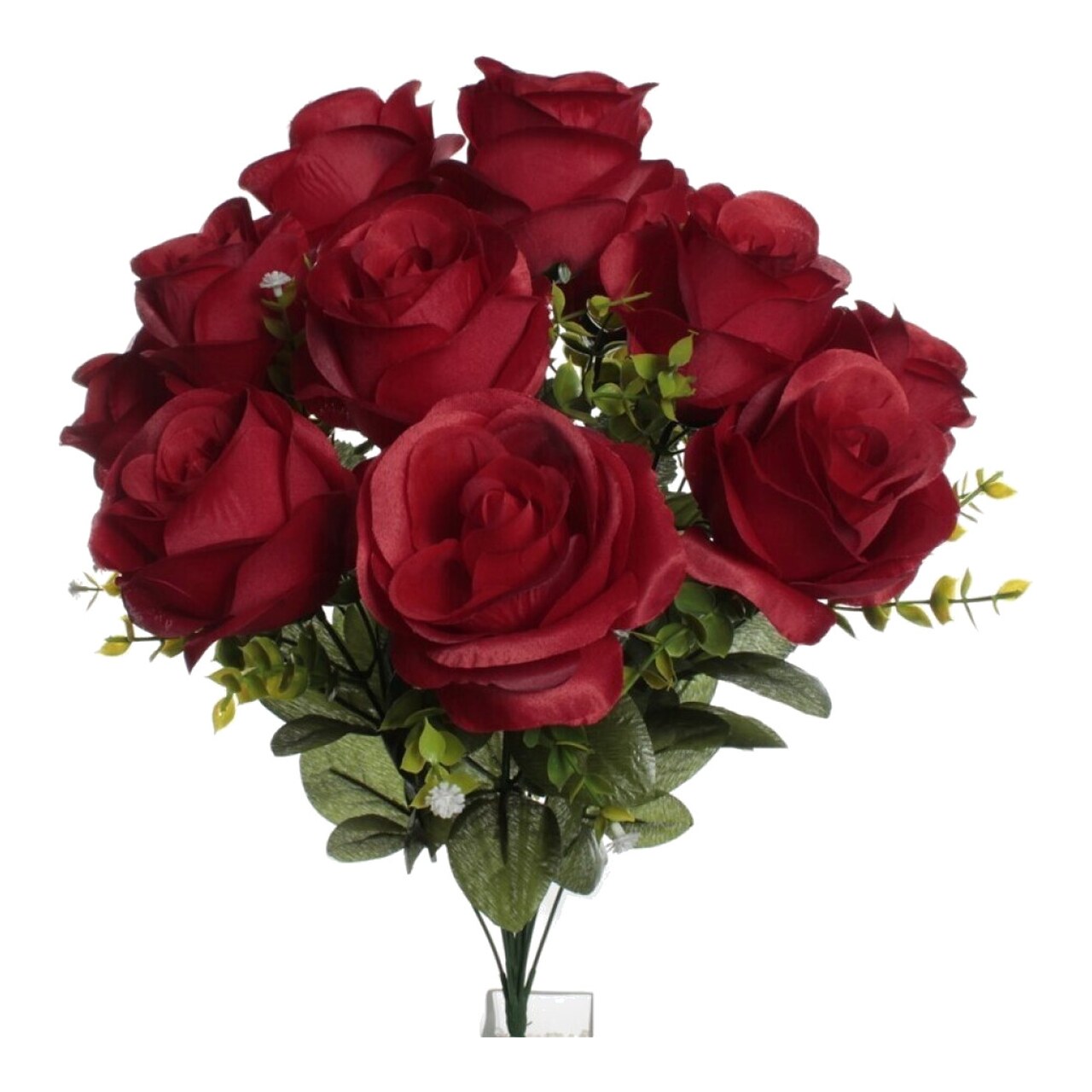 Ramo De Rosas Artificiales 12 Varas 54 Cm 406097-LIL