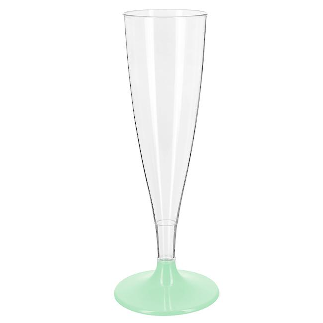 MONOUSO | Copa Reutilizable Durable PS Pie Verde Cava 140ml 2P (6 Uds)