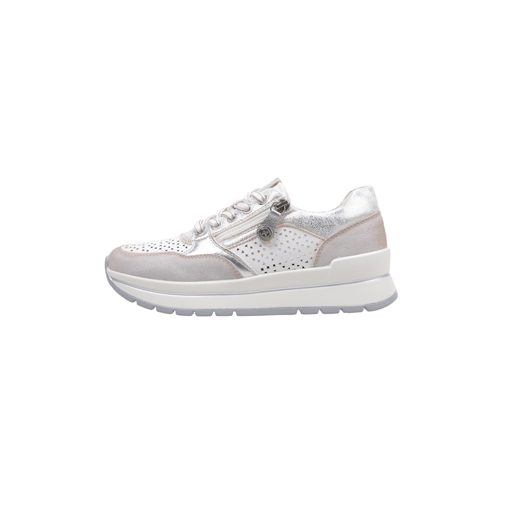 Xti 14372901 Deportivas Planas Mujer Plateado