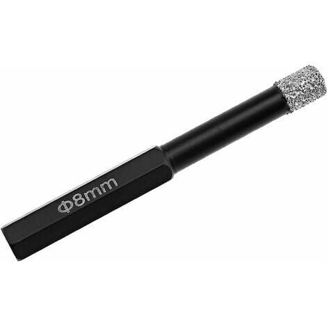 Broca de diamante de 8 mm, brocas para sierra perforadora para mármol, cerámica, vidrio y granito