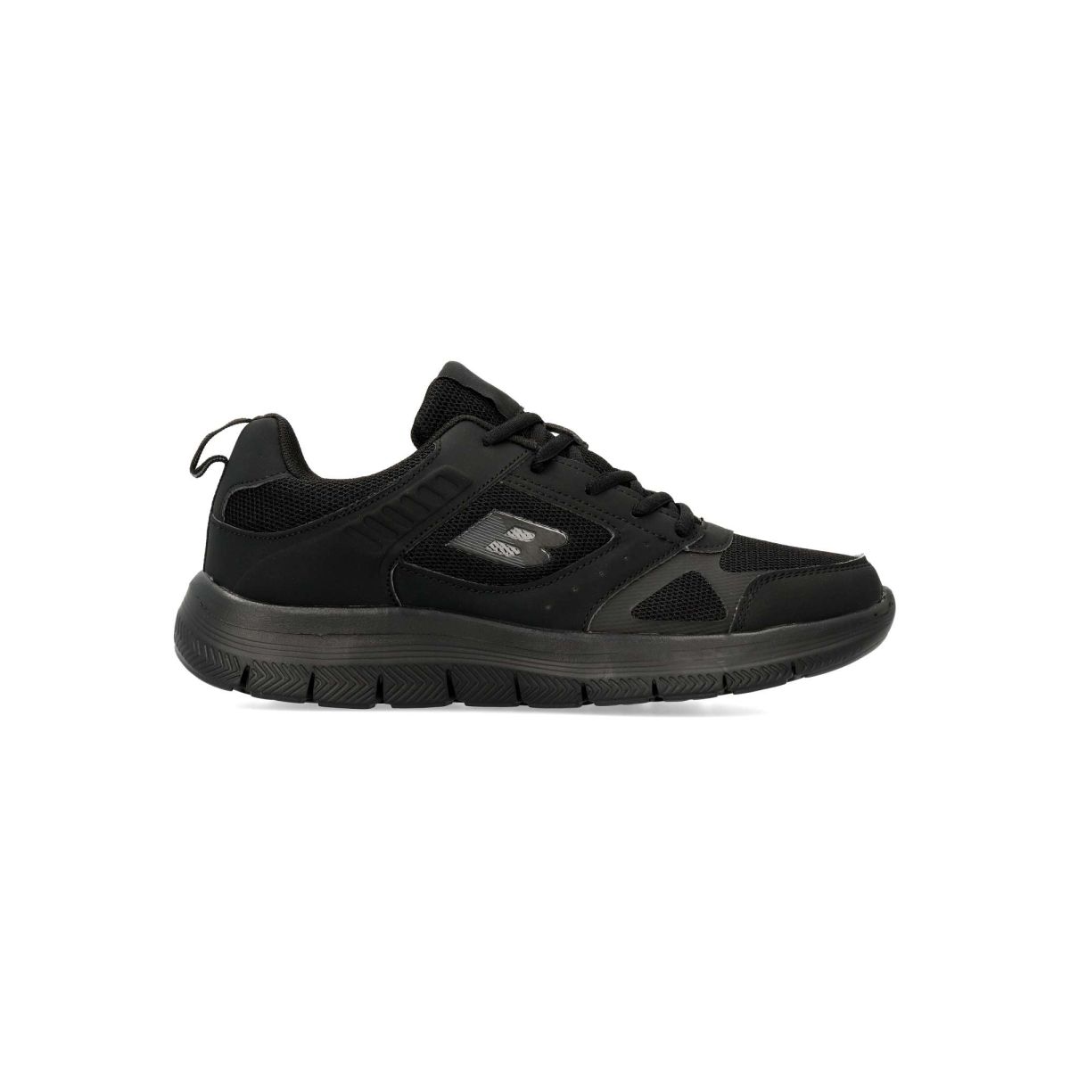 Vanessa Calzados - Zapatillas deportivas negras de piel sintética y textil con suela de goma ligera y flexible, plantilla acolchada extraíble, ideales para marcha y uso diario