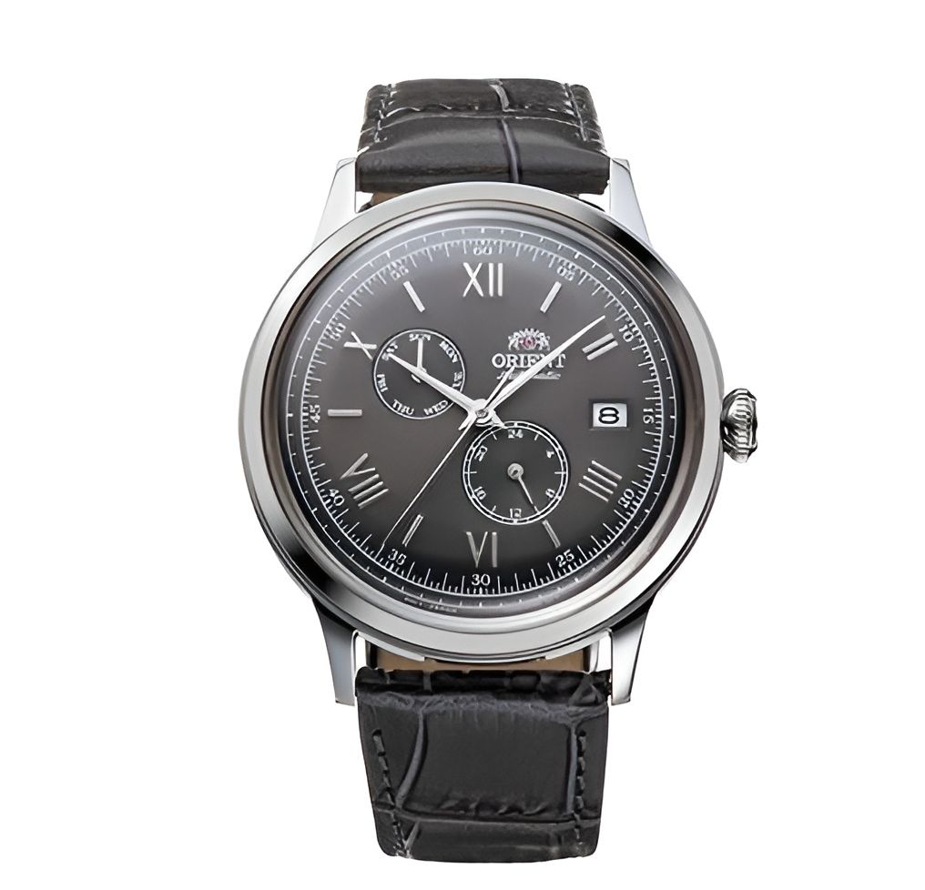 ​reloj automático hombre Orient Bambino RA-AK0704N 40.5mm 30m WR Correa de cuero (admite cuerda manual)