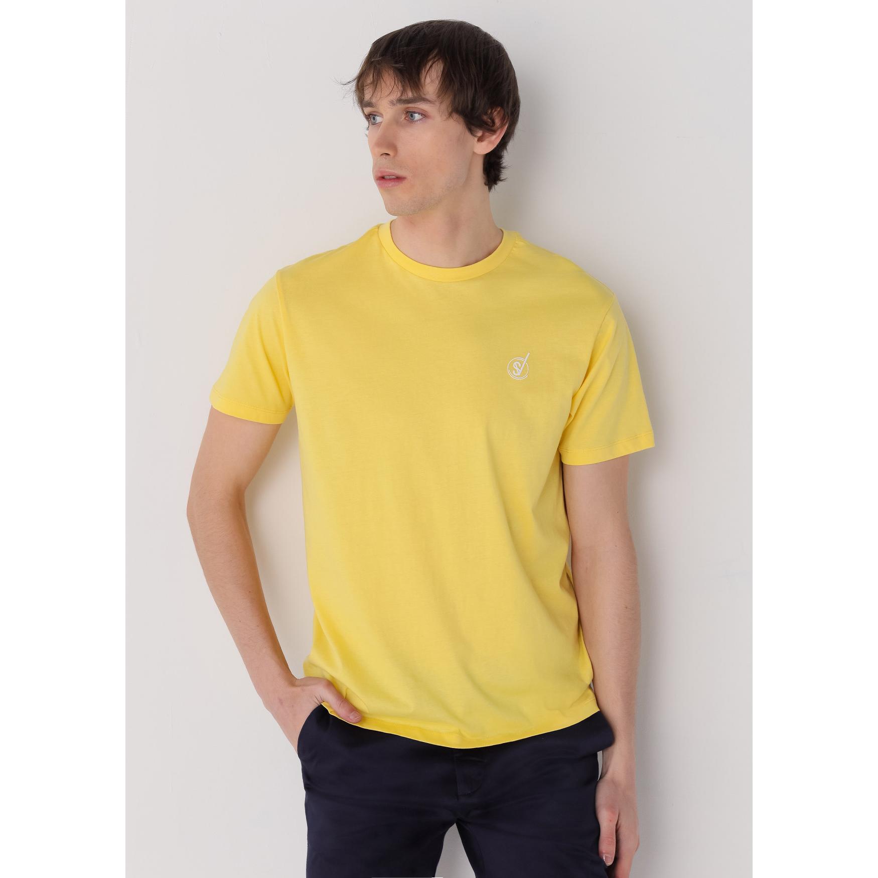 SIX VALVES - Camiseta Basic Yellow
