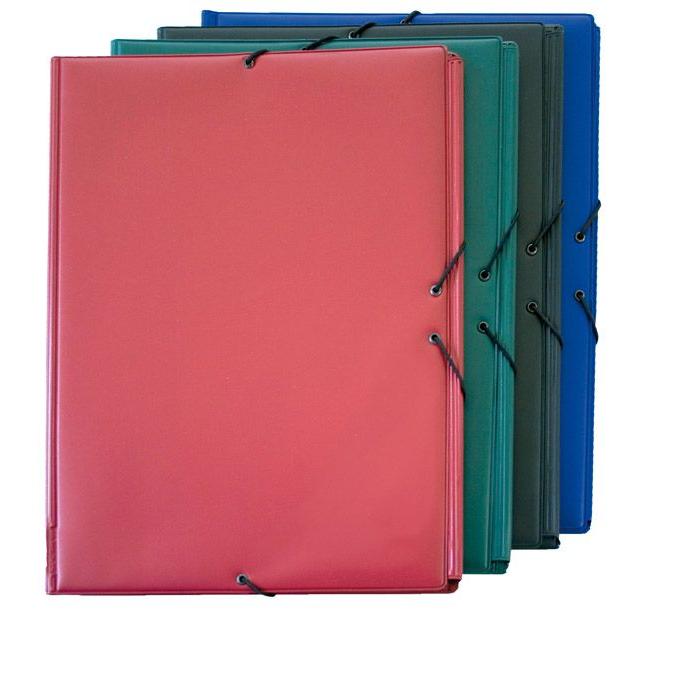 GRAFOPLAS CARPETA FOLIO GOMAS 3 SOLAPAS PLASTICO PVC ESCOLAR VERDE VARIOS PAPELERIA