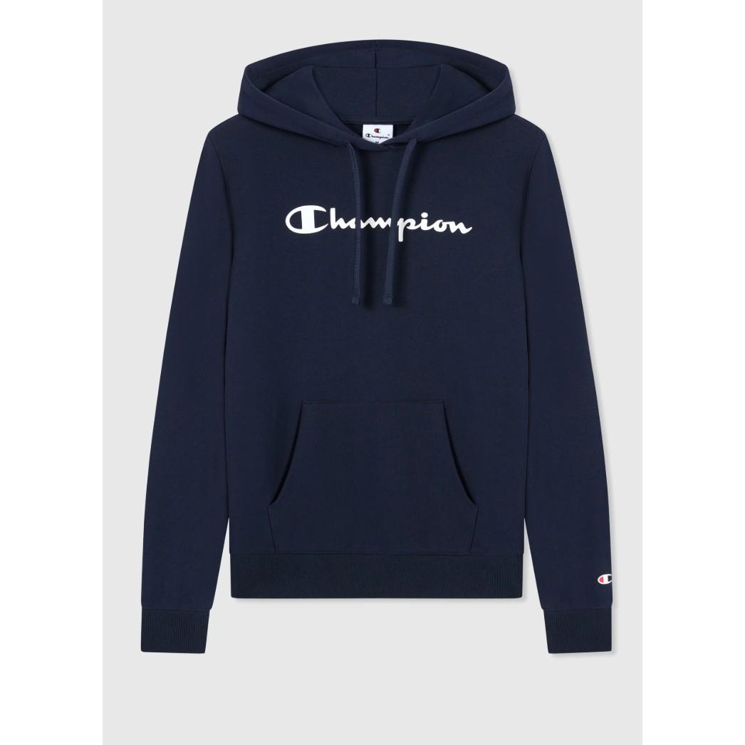 Sudadera Champion Mujer con Capucha y Maxi Logo – Comodidad y Estilo Deportivo
