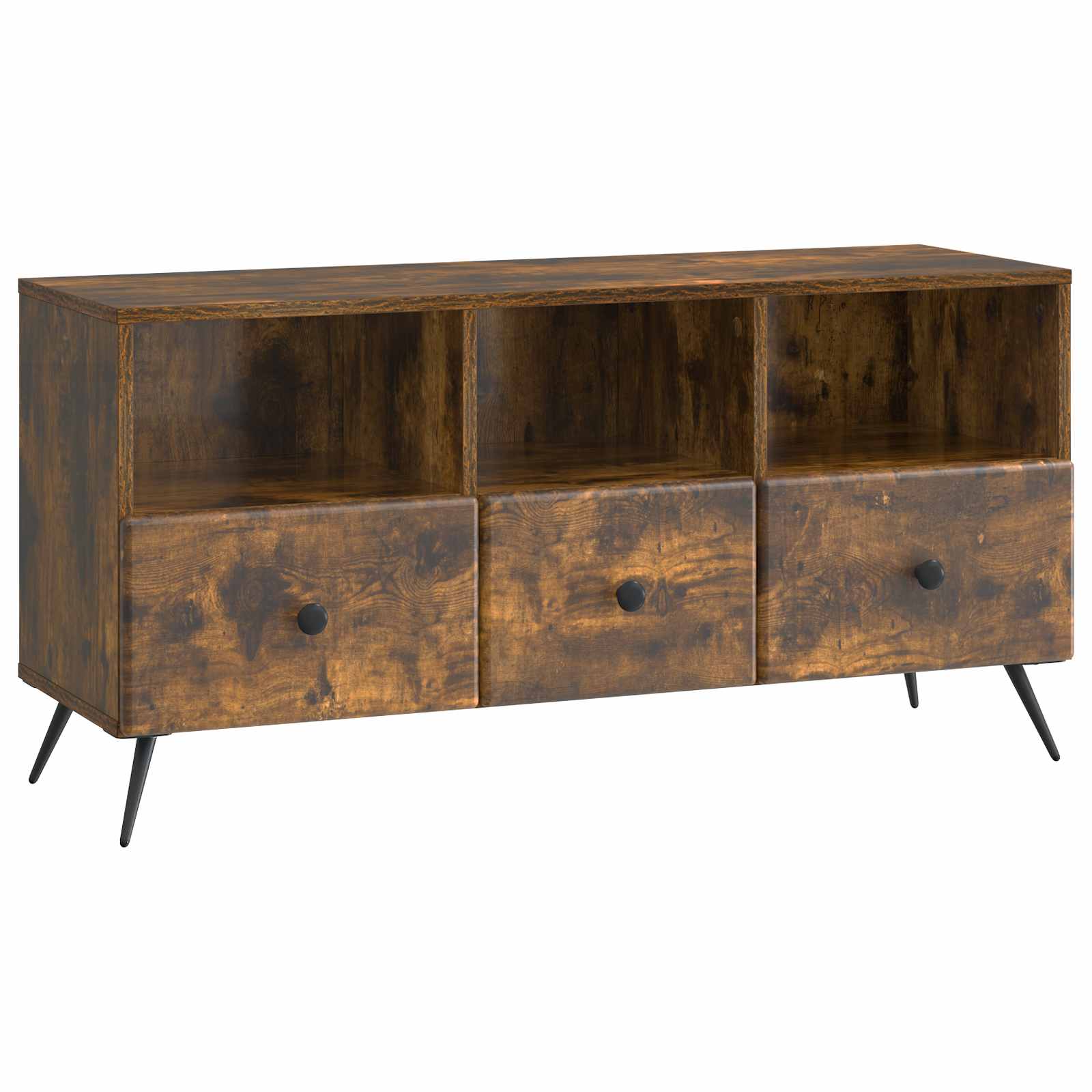 vidaXL Mueble de TV con cajón 102 x 34,5 x 50 cm Madera de Ingeniería Multicolor