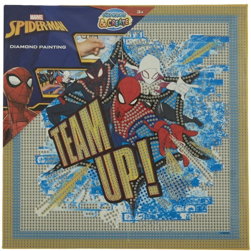 Marvel Spiderman New Import Cuadro con Diamantes 29x29 CM 86786